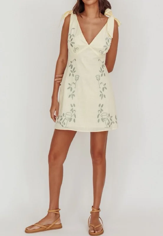 Bonus Savings Ciao Butter/Sage Mini Dress