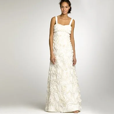 Closeout Other Rosette Silk Dupioni Gown