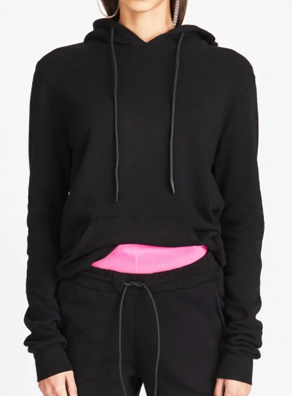 Deal Mania Aspen Hoodie In Jet Black