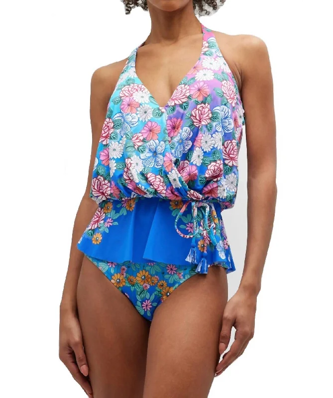 Bargain Prices Color Blast Tankini Top In Multi