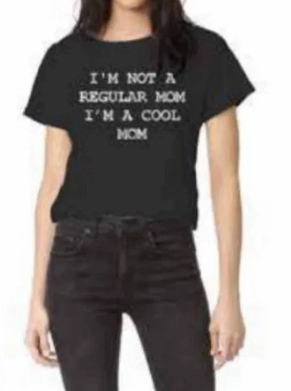 Best Bargains Cool Mom Tee In Black