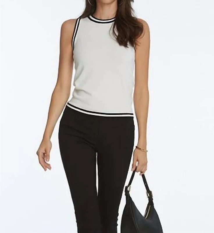 New Markdowns Fast Lane Sweater Tank Top In White