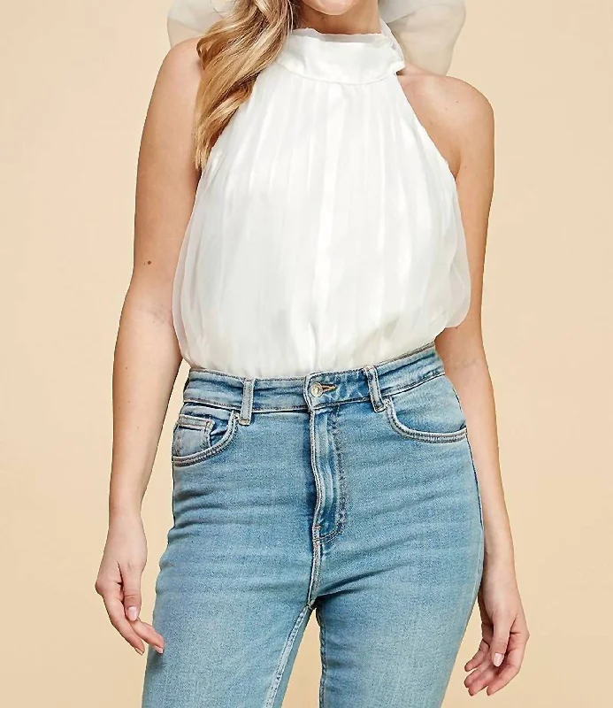 Price Fest Hard To Impress Bodysuit In White