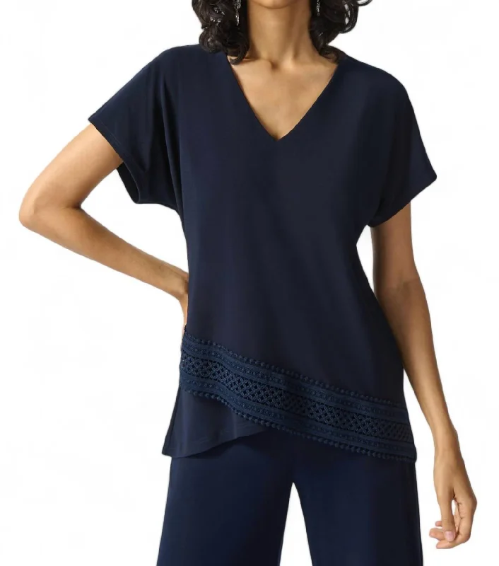Don't Miss High Low Top In Midnight Blue