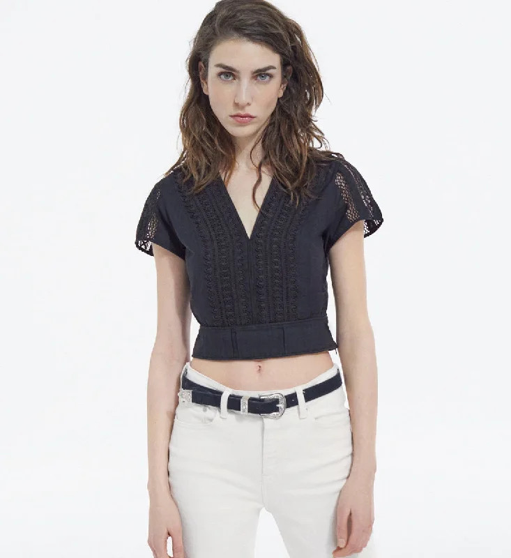 Factory Direct Sale Short-sleeve Cotton Fitted Top