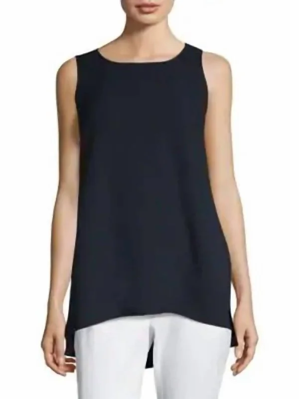 Crazy Deals Silk Double Georgette Ruthie Blouse In Ink