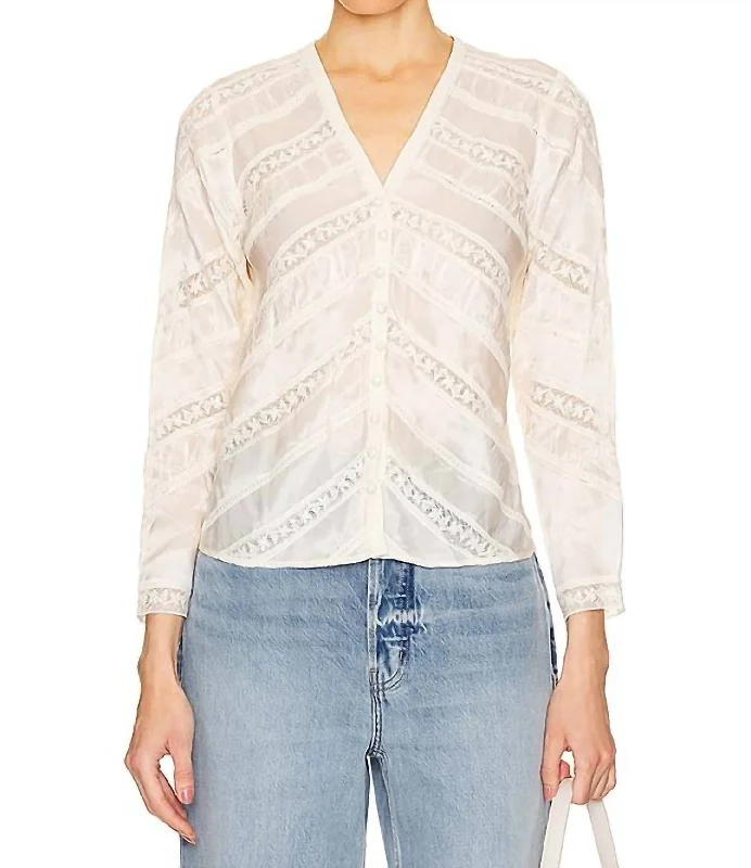 Clearance Items Tandra Top In Antique White