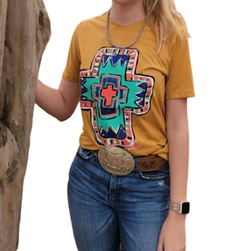 Huge Discounts The Judd By Callie Anne Graphic Tee In Mustard