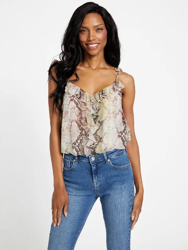 Act Now Tris Printed Bodysuit