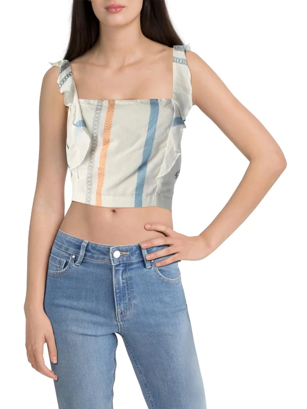 Markdowns Womens Cotton Cropped Tank Top